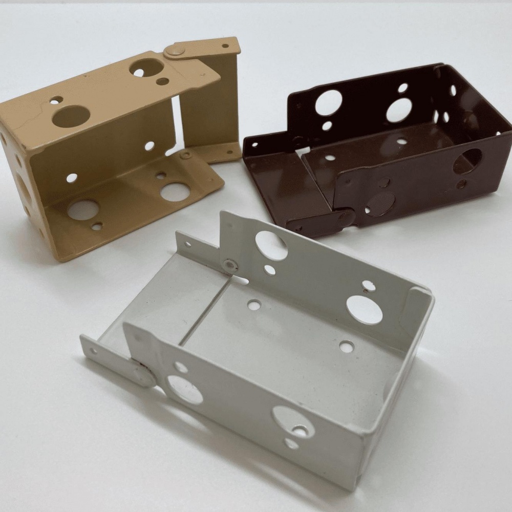 Rectangular Metal Box Brackets for 50mm Venetian Blinds (Pair of Brackets)